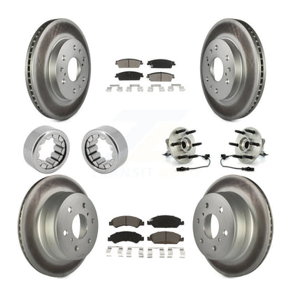 Kit de patins de Rotor de frein enduits de roulement de moyeu avant et arrière (10 pièces) pour Chevrolet 150