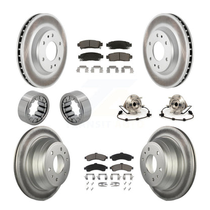 Kit de chaussures de plaquettes de Rotor de frein, roulement de moyeu avant et arrière (10 pièces) pour GMC Envoy Buic