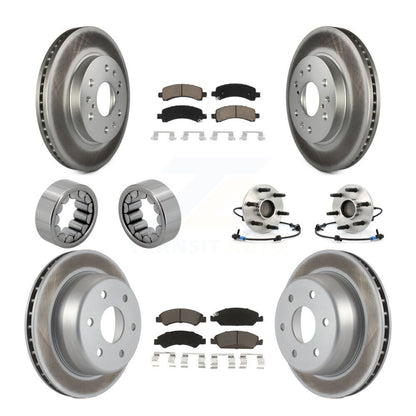 Kit de patins de Rotor de frein enduits de roulement de moyeu avant et arrière (10 pièces) pour Chevrolet 150
