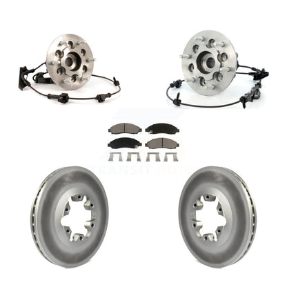 Kit de Rotor et de plaquettes de frein revêtus de roulement de moyeu avant, pour Chevrolet Colorado GMC Canyo
