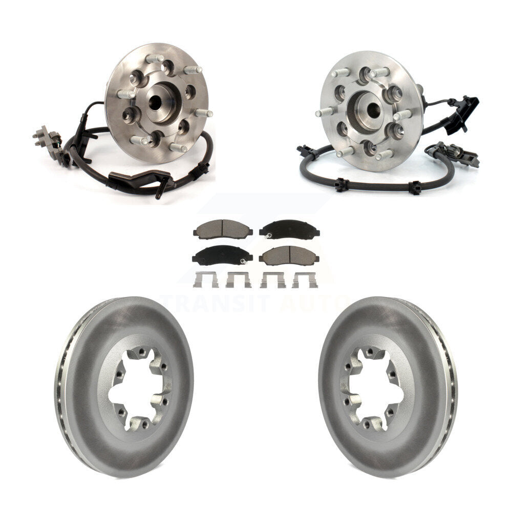 Kit de Rotor et de plaquettes de frein revêtus de roulement de moyeu avant, pour Chevrolet Colorado GMC Canyo