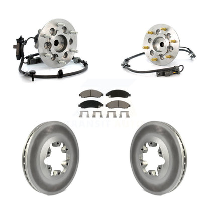 Kit de Rotor et de plaquettes de frein revêtus de roulement de moyeu avant, pour Chevrolet Colorado GMC Canyo