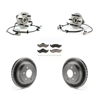 Kit de plaquettes de rotor de frein avec roulement de moyeu avant, pour Dodge Dakota Durang 2000 – 2002