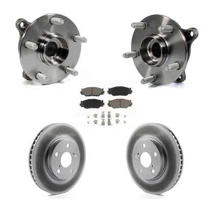 Ensemble de roulement de moyeu avant, Rotor de frein à disque revêtu et Kit de plaquettes pour Lexus IS250 AW