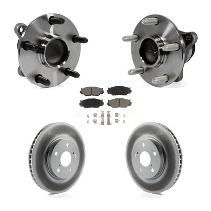Ensemble de roulement de moyeu avant, Rotor de frein à disque revêtu et Kit de plaquettes pour Lexus IS250 RW