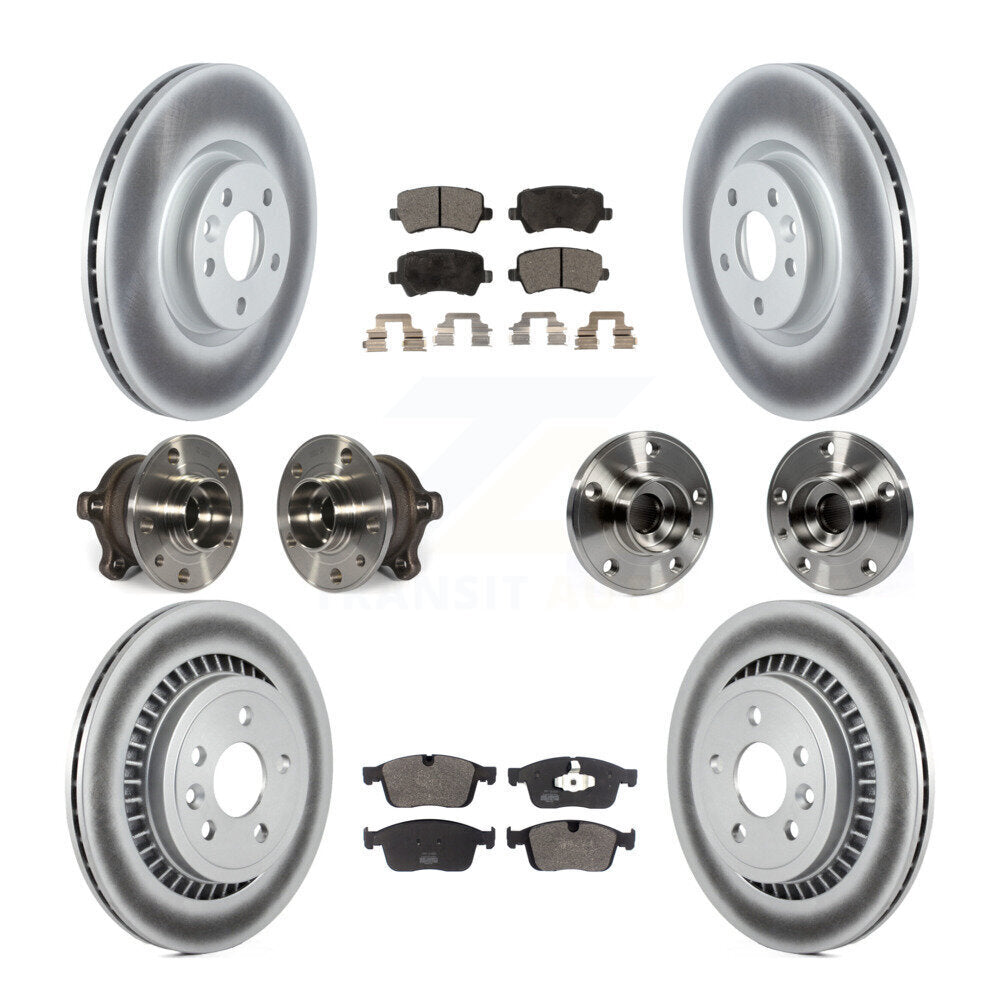 Kit de plaquettes de Rotor de frein à disque revêtu de roulement de moyeu avant et arrière (10 pièces) pour Volvo XC60 AW