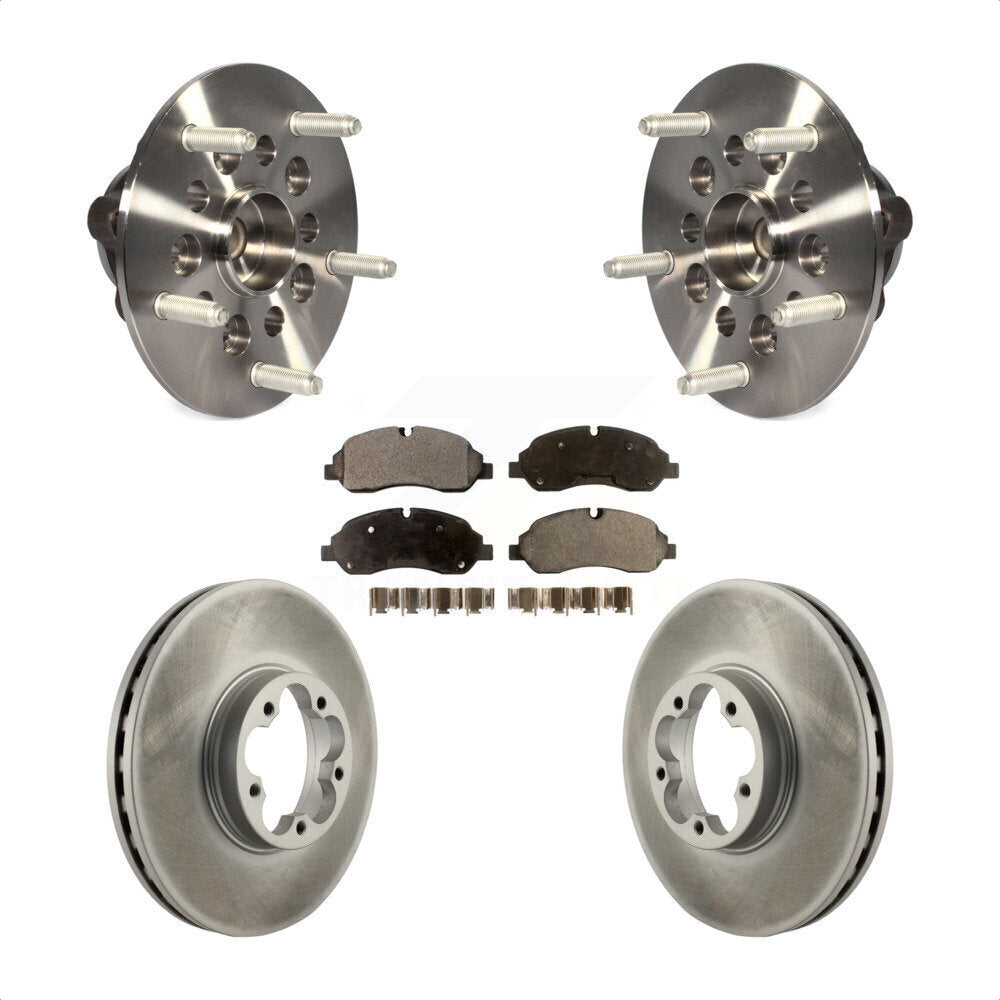 Kit de rotor et de plaquettes de frein revêtus d'assemblage de roulement de moyeu avant pour Ford Transit-350 H