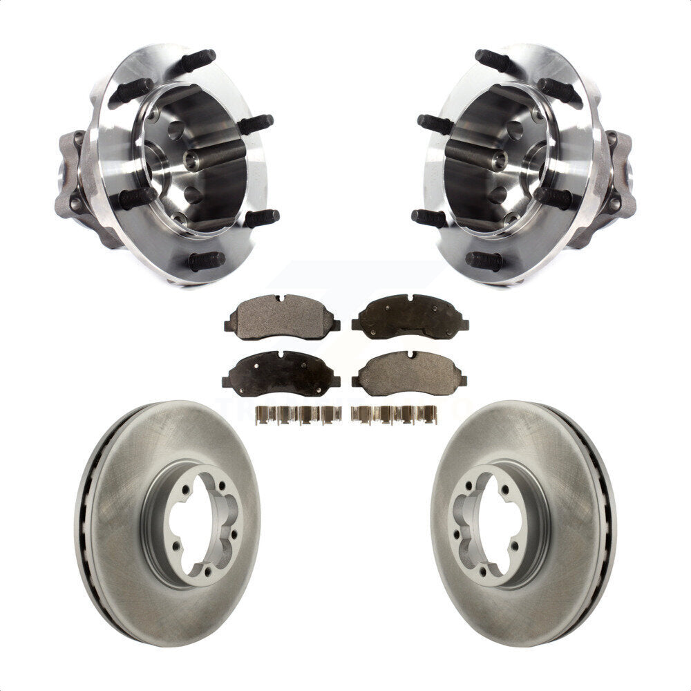 Kit de rotor et de plaquettes de frein revêtus d'assemblage de roulement de moyeu avant pour Ford Transit-350 H