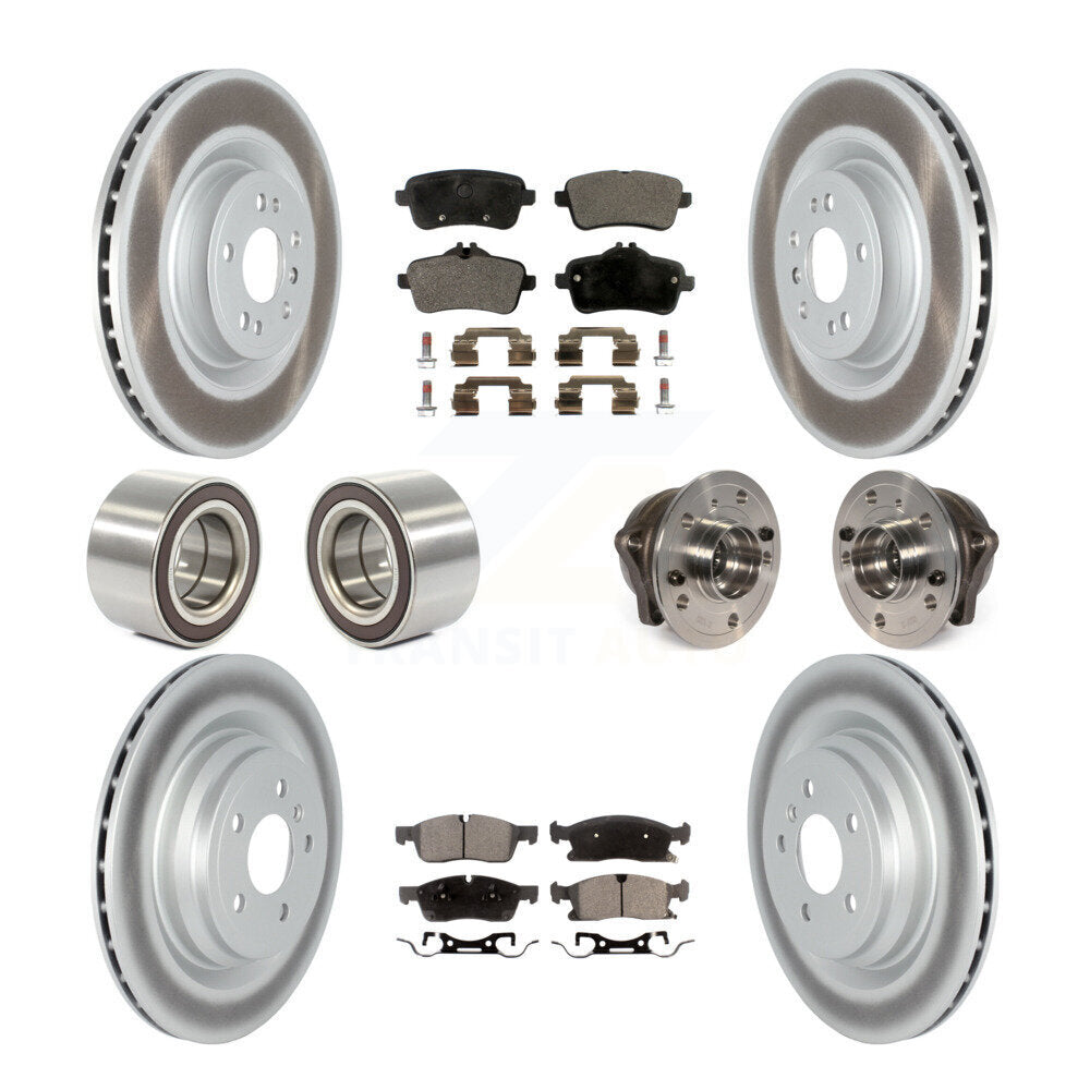 Kit de chaussures de plaquettes de Rotor de frein enduites de roulement de moyeu avant et arrière pour Mercedes-Benz GLE40