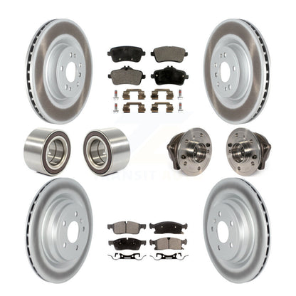 Kit de chaussures de plaquettes de Rotor de frein enduites de roulement de moyeu avant et arrière pour Mercedes-Benz GLE40