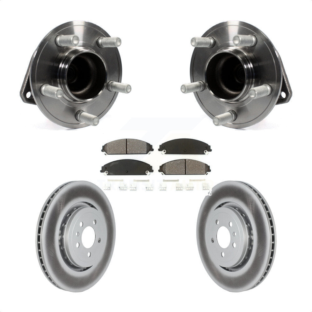 Kit de plaquettes de Rotor de frein, roulement de moyeu avant, pour Dodge Charger RWD 15-18 avec 5.7