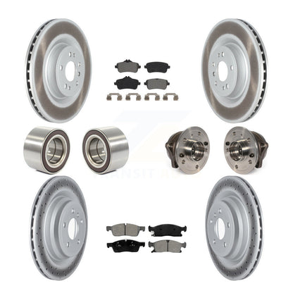 Kit de chaussures de plaquettes de Rotor de frein enduites de roulement de moyeu avant et arrière pour Mercedes-Benz GLE40