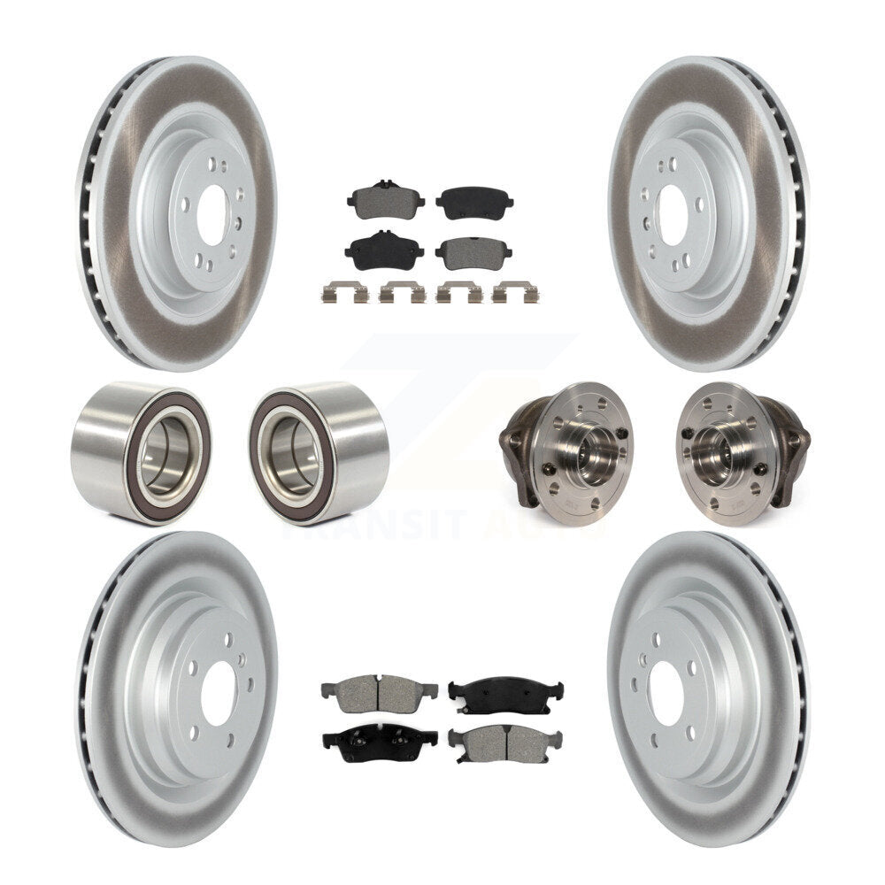Kit de chaussures de plaquettes de Rotor de frein enduites de roulement de moyeu avant et arrière pour Mercedes-Benz GLE40