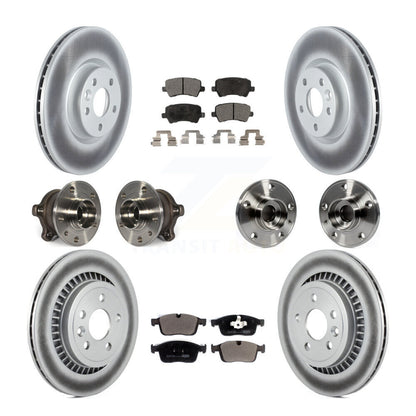 Kit de plaquettes de Rotor de frein à disque revêtu de roulement de moyeu avant et arrière (10 pièces) pour Volvo XC60 AW