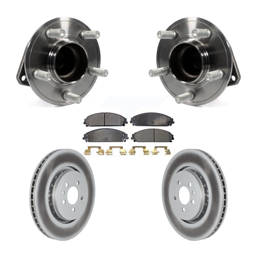 Kit de plaquettes de Rotor de frein, roulement de moyeu avant, pour Dodge Charger RWD 15-18 avec 5.7
