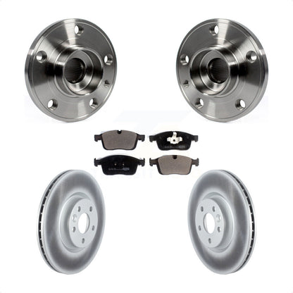 Kit de rotors et plaquettes de frein à disque enduits d'assemblage de roulement de moyeu avant pour Volvo XC60