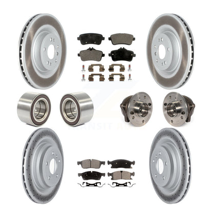 Kit de chaussures de plaquettes de Rotor de frein enduites de roulement de moyeu avant et arrière pour Mercedes-Benz GLE40