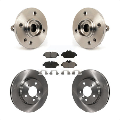 Ensemble de roulement de moyeu avant, Rotor de frein et Kit de plaquettes pour Mini Cooper 2014 – 2015 1.6