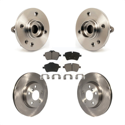 Ensemble de roulement de moyeu avant, Rotor de frein et Kit de plaquettes pour Mini Cooper 2014 – 2015 1.6