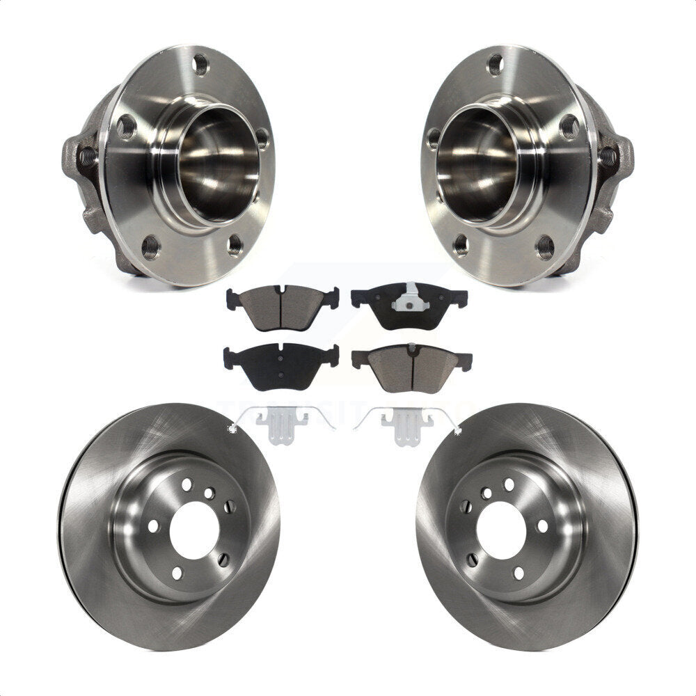 Kit de rotors de frein à disque et de plaquettes en céramique, ensemble de roulements de moyeu avant, pour BMW 528i