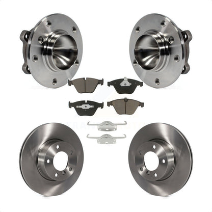 Ensemble de roulement de moyeu avant, Rotor de frein à disque et Kit de plaquettes en céramique pour BMW 328i X