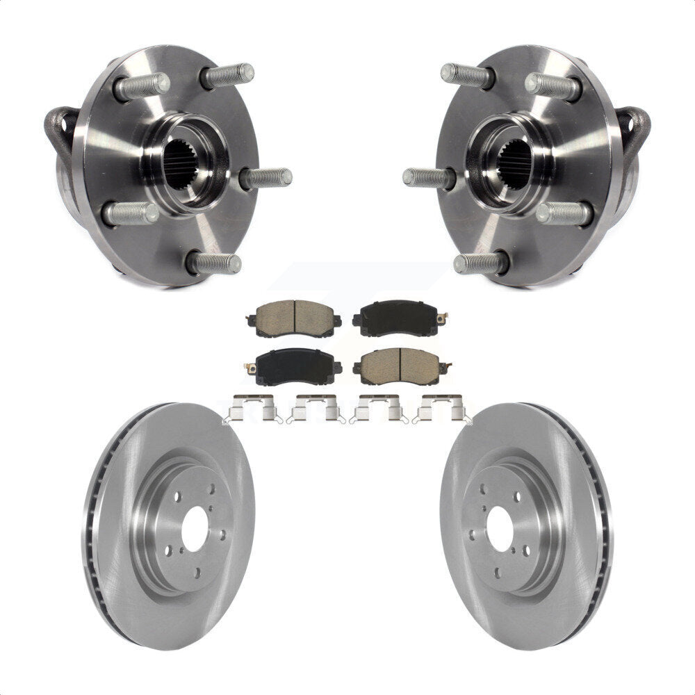 Kit de Rotor et plaquettes de frein à disque, roulement de moyeu avant, pour Subaru Forester Outback Legac