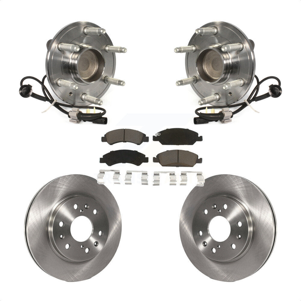 Kit de plaquettes de Rotor de frein, roulement de moyeu avant, pour GMC Sierra 1500 Chevrolet Silverado X