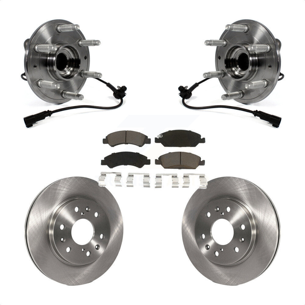 Kit de plaquettes de Rotor de frein, roulement de moyeu avant, pour GMC Sierra 1500 Chevrolet Silverado X