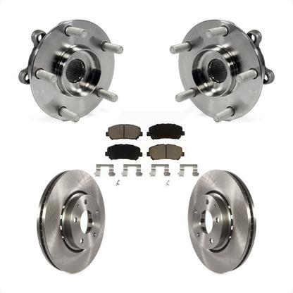 Kit de rotors de frein à disque et de plaquettes en céramique, ensemble de roulements de moyeu avant pour Mazda CX-