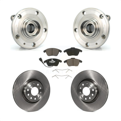 Kit de Rotor et de plaquettes de frein, roulement de moyeu avant, pour Volkswagen Jetta Beetle Audi GTI Eo