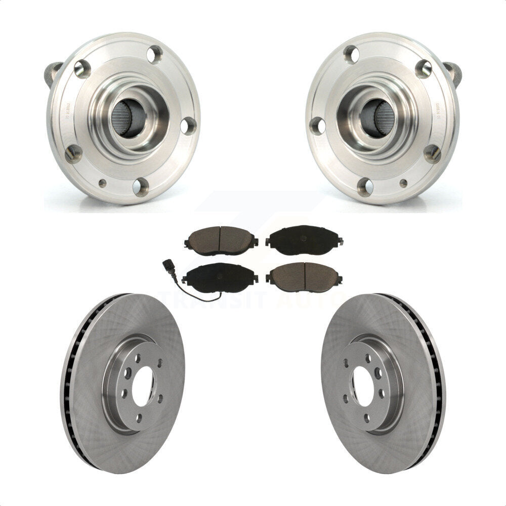 Kit de rotors et plaquettes de frein à disque, ensemble de roulements de moyeu avant, pour Volkswagen CC AWD