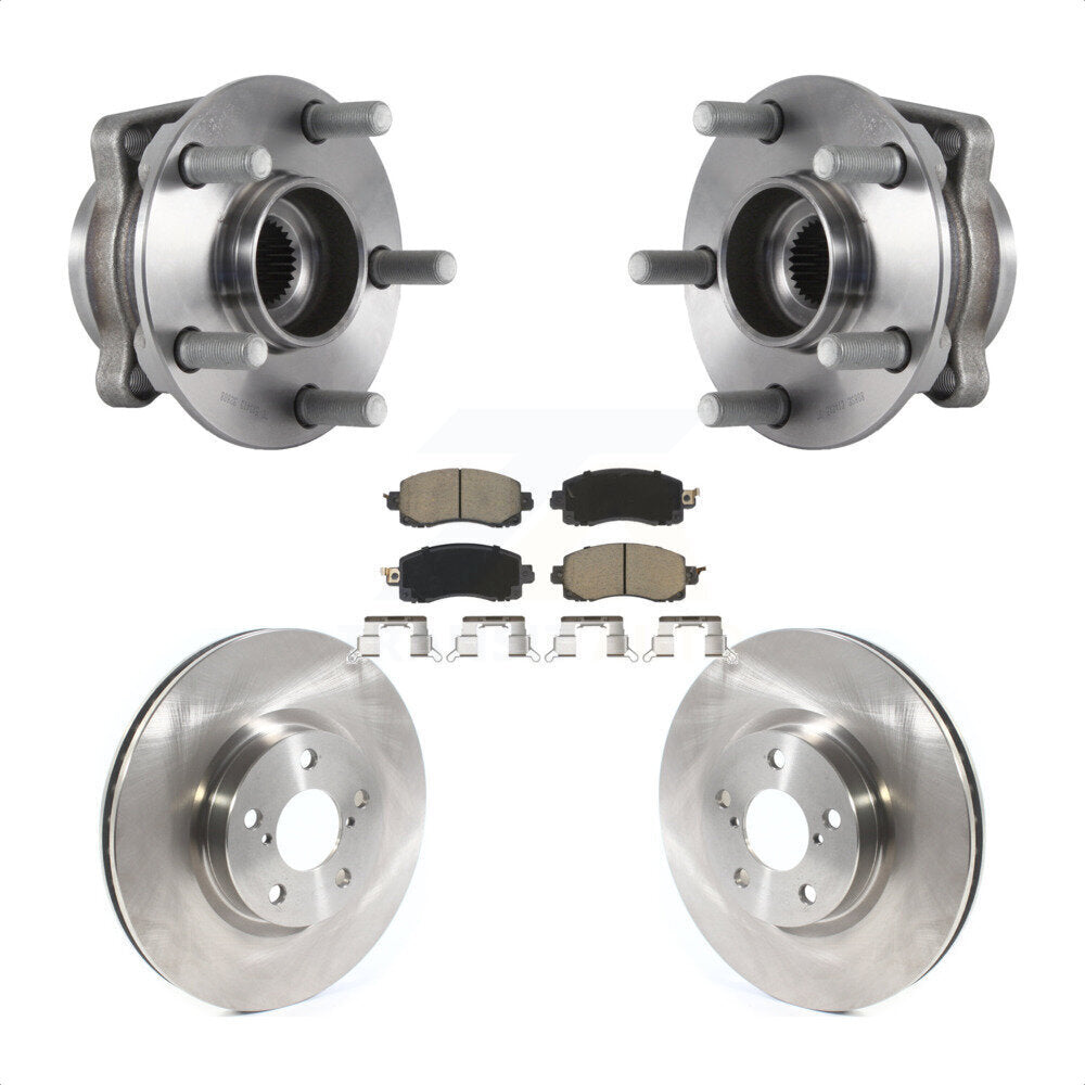 Ensemble de roulements de moyeu avant, Rotors et plaquettes de frein à disque pour Subaru Impreza