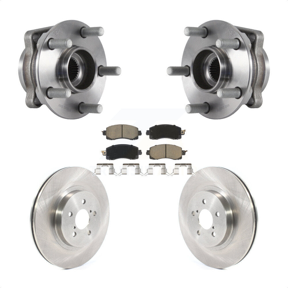 Kit de plaquettes de Rotor de frein à disque, ensemble de roulements de moyeu avant pour Subaru Crosstrek Imprez