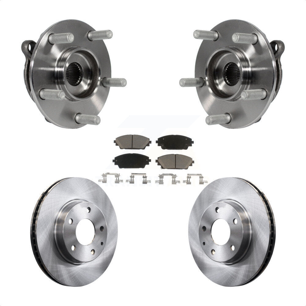 Kit de rotors et plaquettes de frein à disque d'assemblage de roulement de moyeu avant pour Mazda 3 CX-3 Spor