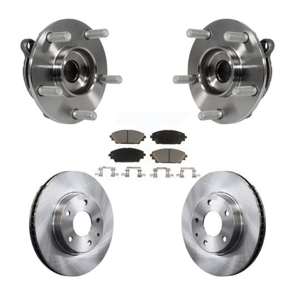 Kit de rotors et plaquettes de frein à disque d'assemblage de roulement de moyeu avant pour Mazda 3 CX-3 Spor
