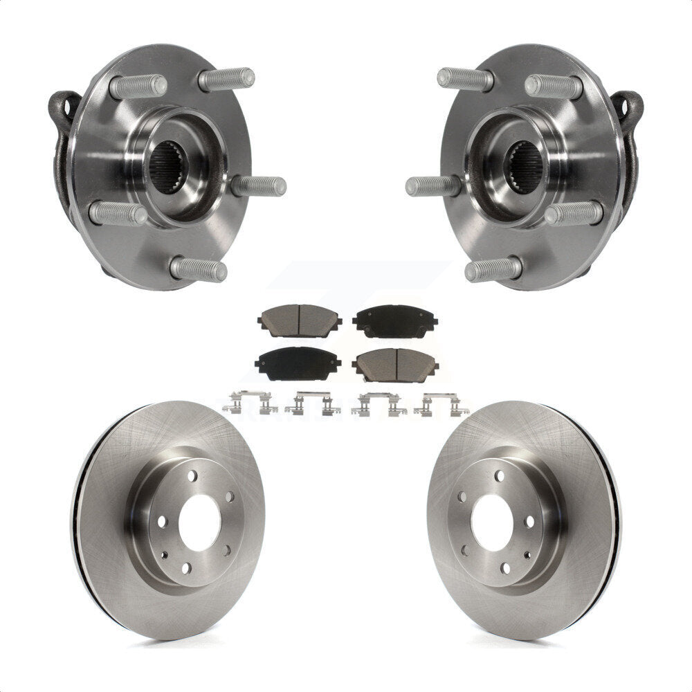 Kit de rotors et plaquettes de frein à disque d'assemblage de roulement de moyeu avant pour Mazda 3 CX-3 Spor