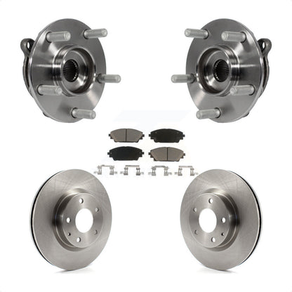 Kit de rotors et plaquettes de frein à disque d'assemblage de roulement de moyeu avant pour Mazda 3 CX-3 Spor