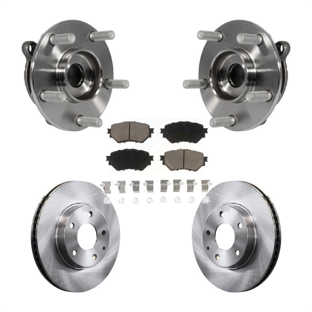 Kit de rotors et plaquettes de frein à disque d'assemblage de roulement de moyeu avant pour Mazda 3 Sport