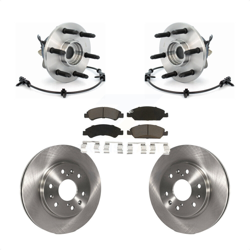 Kit de Rotor et plaquettes de frein, roulement de moyeu avant, pour Chevrolet GMC Silverado 1500 Sierr