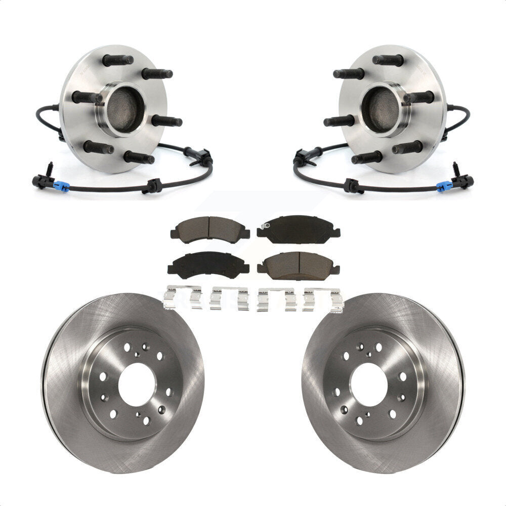 Kit de Rotor et plaquettes de frein, roulement de moyeu avant, pour Chevrolet GMC Silverado 1500 Sierr