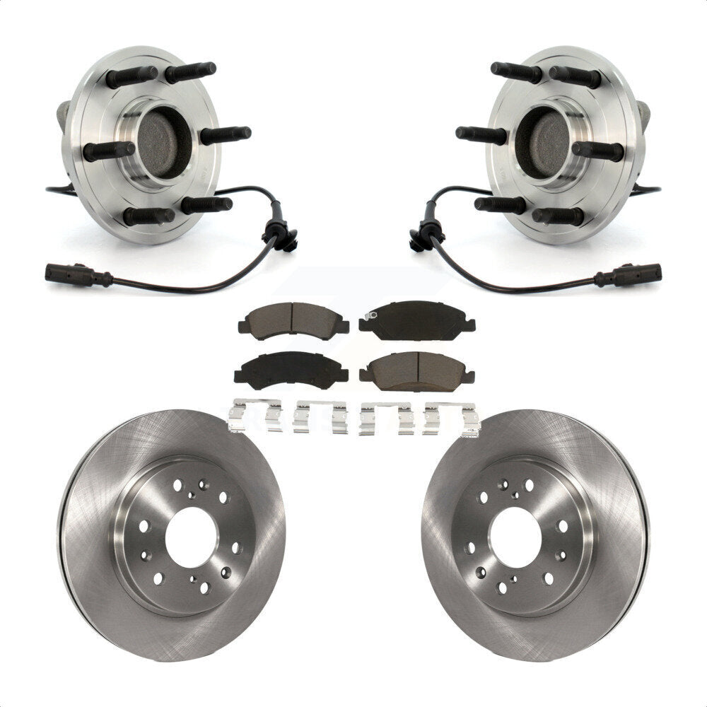Kit de plaquettes de Rotor de frein, roulement de moyeu avant, pour Chevrolet GMC Sierra 1500 Silverado X