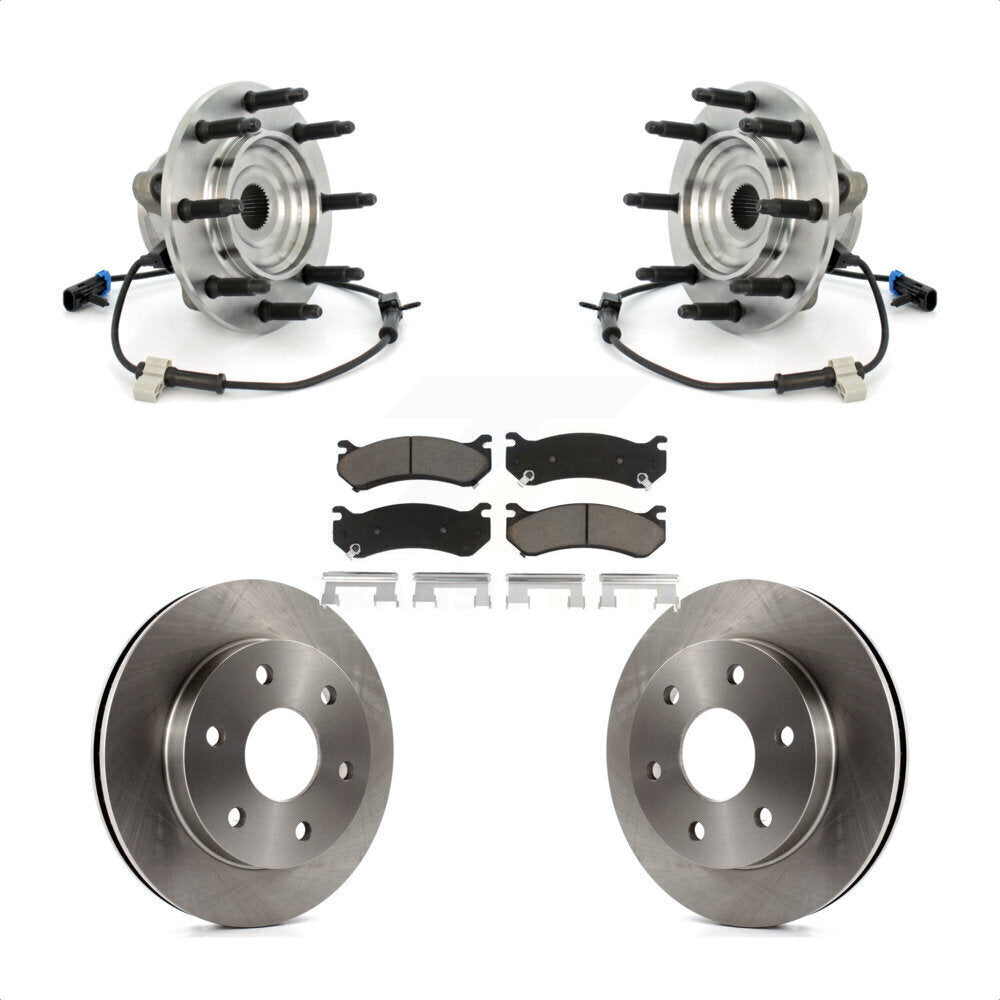 Kit de Rotor et plaquettes de frein, roulement de moyeu avant, pour Chevrolet Silverado 1500 GMC Sierr