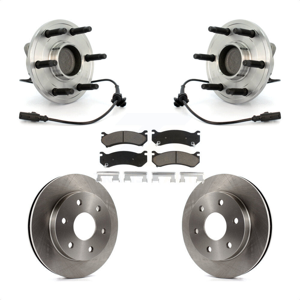 Kit de plaquettes de Rotor de frein à disque, ensemble de roulements de moyeu avant pour Chevrolet Silverado 150