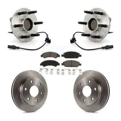 Ensemble de roulements de moyeu avant, Rotors et plaquettes de frein à disque pour GMC Sierra 1500