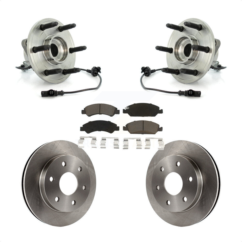 Ensemble de roulements de moyeu avant, Rotors et plaquettes de frein à disque pour GMC Sierra 1500