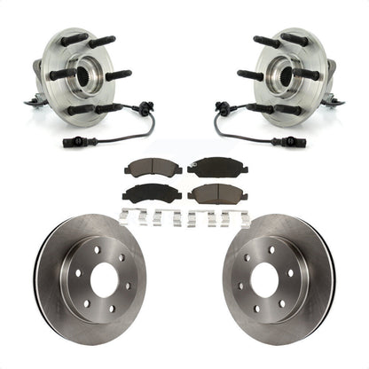 Ensemble de roulements de moyeu avant, Rotors et plaquettes de frein à disque pour GMC Sierra 1500