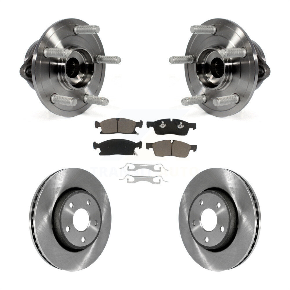 Kit de plaquettes de Rotor de frein à disque, roulement de moyeu avant, pour Jeep Grand Cherokee Dodge Durang