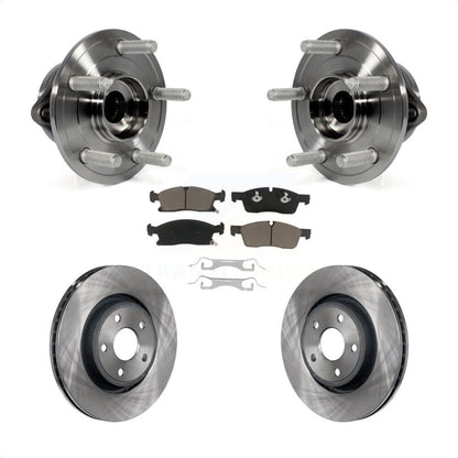 Kit de Rotor et de plaquettes de frein, roulement de moyeu avant, pour Jeep Grand Cherokee Dodge Durango W
