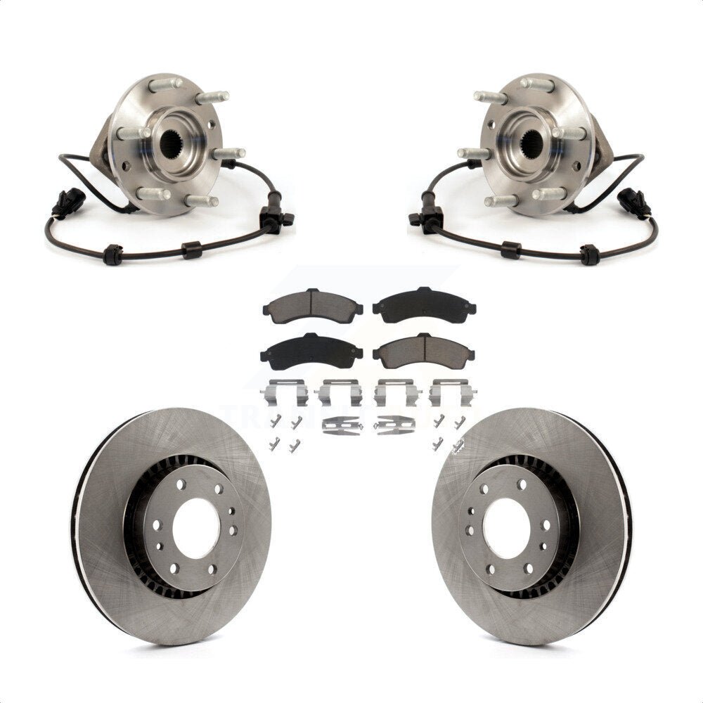Kit de plaquettes de Rotor de frein, roulement de moyeu avant, pour Chevrolet GMC Trailblazer Envoy XL EX
