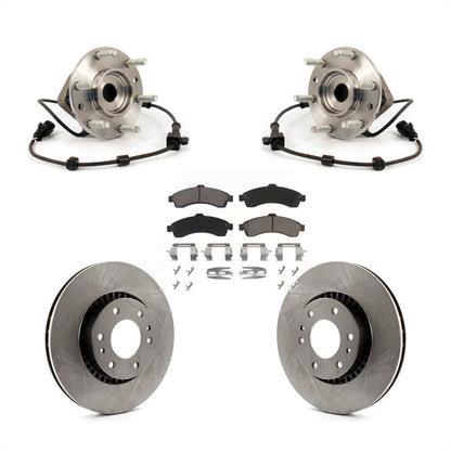 Kit de plaquettes de Rotor de frein, roulement de moyeu avant, pour Chevrolet GMC Trailblazer Envoy XL EX